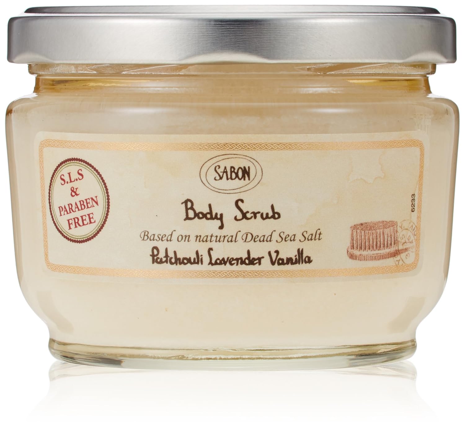 Sabon Body Scrub with Dead Sea Salt 250 ml Patchouli Lavander and