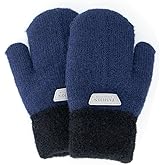 NociHah Kids-Mittens with Warm Wool-Fleece-Lined - Cold Weather Boys-Girls Knitted-Gloves for Skiing Snowboarding