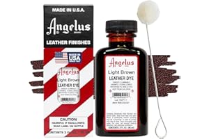 Angelus Leather Dye, 3 oz, Light Brown 3 Fl Oz
