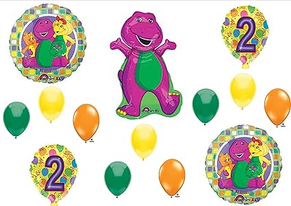 Amazon Com Barney 2nd Birthday Party Balloons Decorations