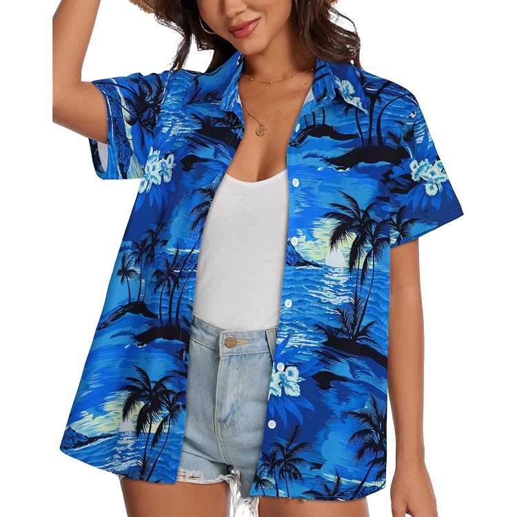 Débardeur Femme Humour Hawaii Aloha Beach Noix De Coco - Chemise Tropicale Fun