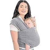 KeaBabies Baby Wrap Carrier - All in 1 Original Breathable Baby Sling, Lightweight,Hands Free Baby Carrier Sling, Baby Carrie