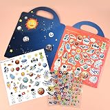 ASTARON 3D Sticker Scenes Book 88 Pcs Space Puffy Stickers for Kids view 7