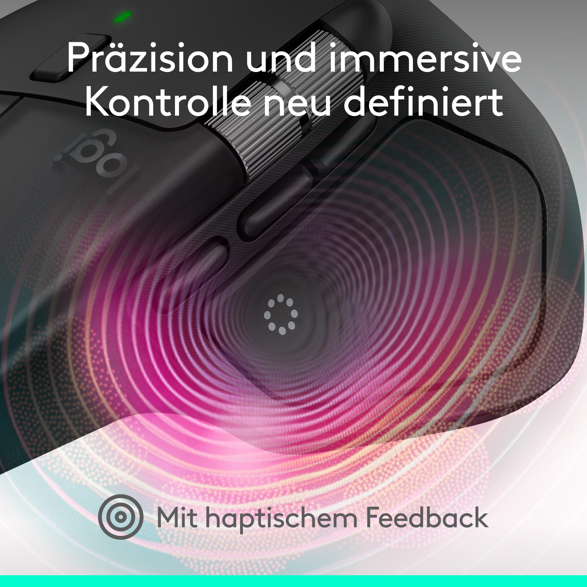Logitech MX Master 4, ergonomische kabellose Maus mit fortschrittlichem, leistungsstarkem, haptischem Feedback, ultraschnellem Scrollen, Laden über USB-C, Bluetooth, Windows, MacOS – Schwarz 2