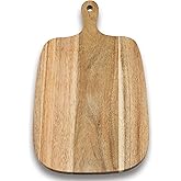 Kitchen Utensils Wooden Cutting Board and Durable Cutting Board with Handles for Meat, Cheese, Bread, Vegetables and Fruits Cutting Boards for Kitchen, Great Gift for Kitchen Chefs,Small,13” x 8”