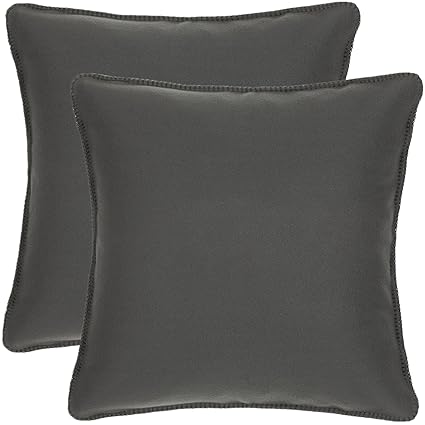 Buy Grey Ultra Soft Fleece Decorative Throw Pillow Cover Sham