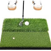 BIRDIEBLAST Premium Golf Hitting Mat, 10mm Foam Padding with Rubber Backing Golf Mat, Golf Practice Mat for Indoor and Outdoor Training