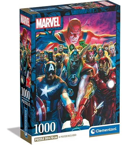 ジグソーパズル MARVEL Jigsaw Puzzle 1000 Pieces Amazon.com: 1000Piece Jigsaw Puzzle Marvel Avengers 10th Edition I