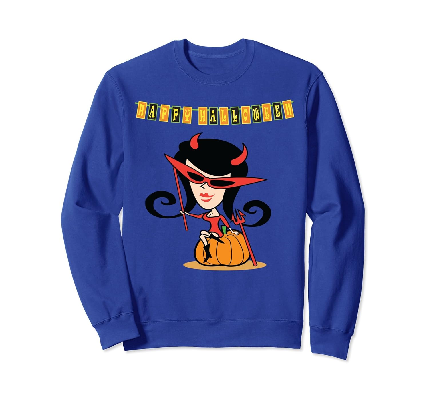 Retro Happy Halloween Pumpkin Sweatshirt-ANZ