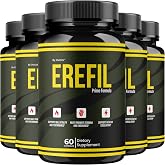 (5 Pack) Erefil Capsules - Official Erefil Pills Advanced Premium Formula Support Maximum Strength, All Natural Ingredients Vitamins for Overall Health &amp; Wellness Reviews, 300 Capsules for 5 Months