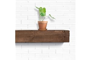 GENERIC Fireplace Mantel, Rustic, Shelf, Floating Mantle, Real Wood, Beam, URBANDI (Provincial, 60Lx6Hx8D)