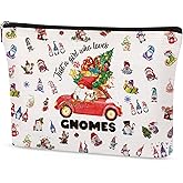 Papiailove Gnome Makeup Bag Gifts for Women, Funny Magic Stars Gnome Cosmetic Bag, Christmas Birthday Gifts for Mom Sister Friend Coworker, Travel Toiletry Pouch