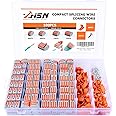 Zhushan 230 PCS Lever Wire Nuts Connectors Kit - Electrical Connectors 28-12 AWG, 2/3/4/5 Conductor Combination - Compact Spl