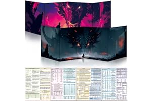 DM Screen for D&D 5E with 2 Immersive Themes (2PCS-B)