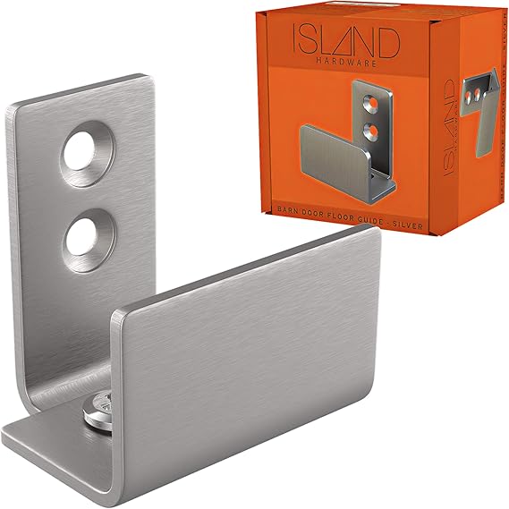 Stainless Steel Barn Door Guide Wall Mounted Adjustable