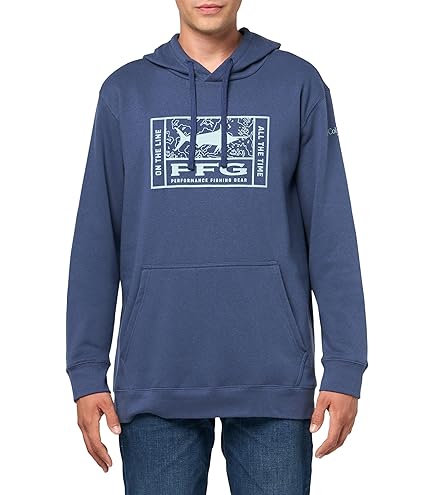 Columbia PHG Game Flag II Hoodie - Mens, Phg Orange/Black - Mens - View #3