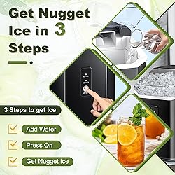 NicBex Nugget Ice Makers Countertop,Ice Machine