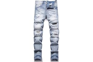 RXXKKK Men's Regular Slim Fit Jeans