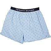 Tommy Hilfiger Men's Underwear Woven Boxers, Ice, X-Large