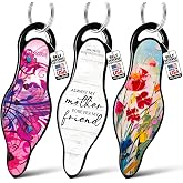 MUNIO Mother's Day Trio Self Defense Keychain Bundle &ndash; Non-Lethal, TSA Approved Personal Safety Keychain Set in Spring Breeze, Always My Mother, &amp; Painted Bloom Designs &ndash; Made in USA
