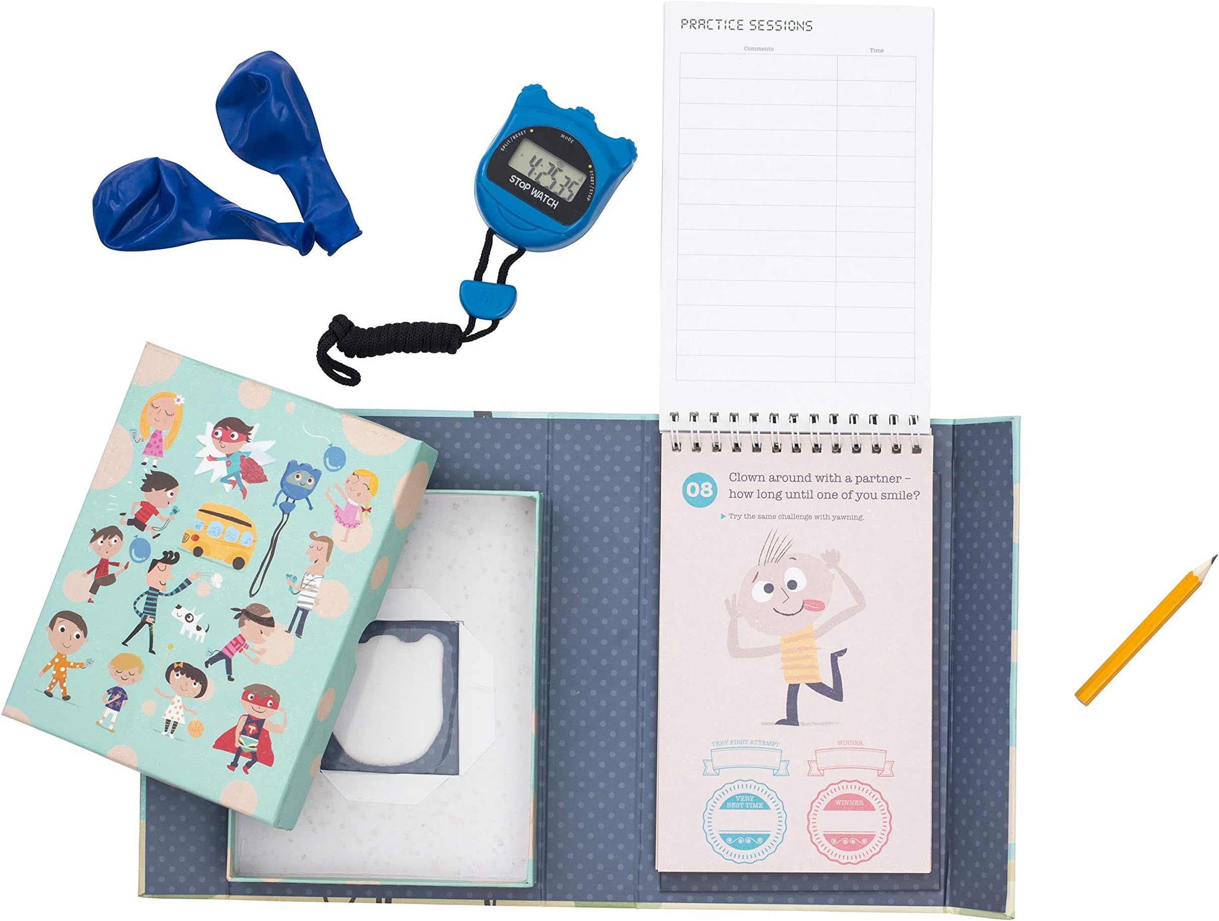 Tiger Tribe Beat The Clock Stopwatch Game Activity Set, Entertaining tasks to keep kids occupied, Ideal for solo or group play, Suitable for 5 years +