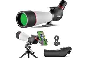 ESSLNB Spotting Scope with Tripod and Phone Adapter BAK4 25-75X70 FMC Target Spotting Scope for Hunting Spotting Scope for Target Shooting Bird Watching