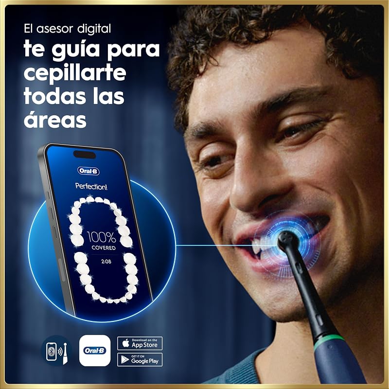 iO 9 Cepillo de Dientes Eléctrico con 1 Cabezal, Azul Zafiro