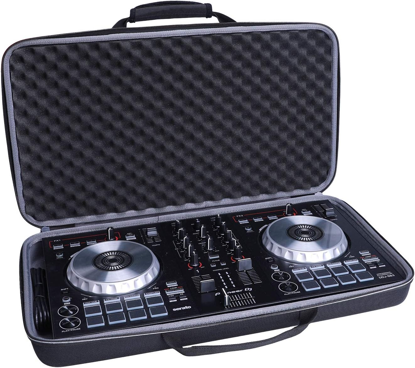 XANAD DJ Controller Carrying Case for Pioneer DJ DDJ-400 / DDJ-SB3 / DDJ-SB2 Portable Storage Bag (20.8×11.2×2.5 inch) Case Only! - Image 3