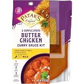 Patak&rsquo;s Butter Chicken 3-Step Sauce Kit - (11 oz each, Pack of 6) | Mild &amp; Creamy curry sauce Base w/Pre-Measured Spice Paste &amp; Ground Spices - Butter Chicken Sauce Meal Kit for Chicken &amp; More