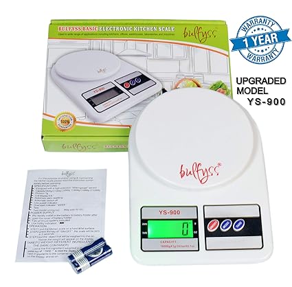 Bulfyss Electronic Kitchen Digital Weighing Scale 10 Kg - (1 Year Warranty)