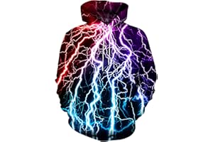 Hgvoetty Unisex Realistic 3D Printed Hoodies for Men Women Cool Graphic Hooded Sweatshirt with Pockets for Men Women