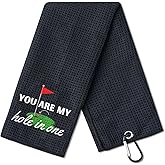 CybGene Valentines Gifts for him Golf Towel, Golf Valentines Day Gifts for him, 40 x 60cm Microfiber Golf Towel for Golf Bags,for Christmas