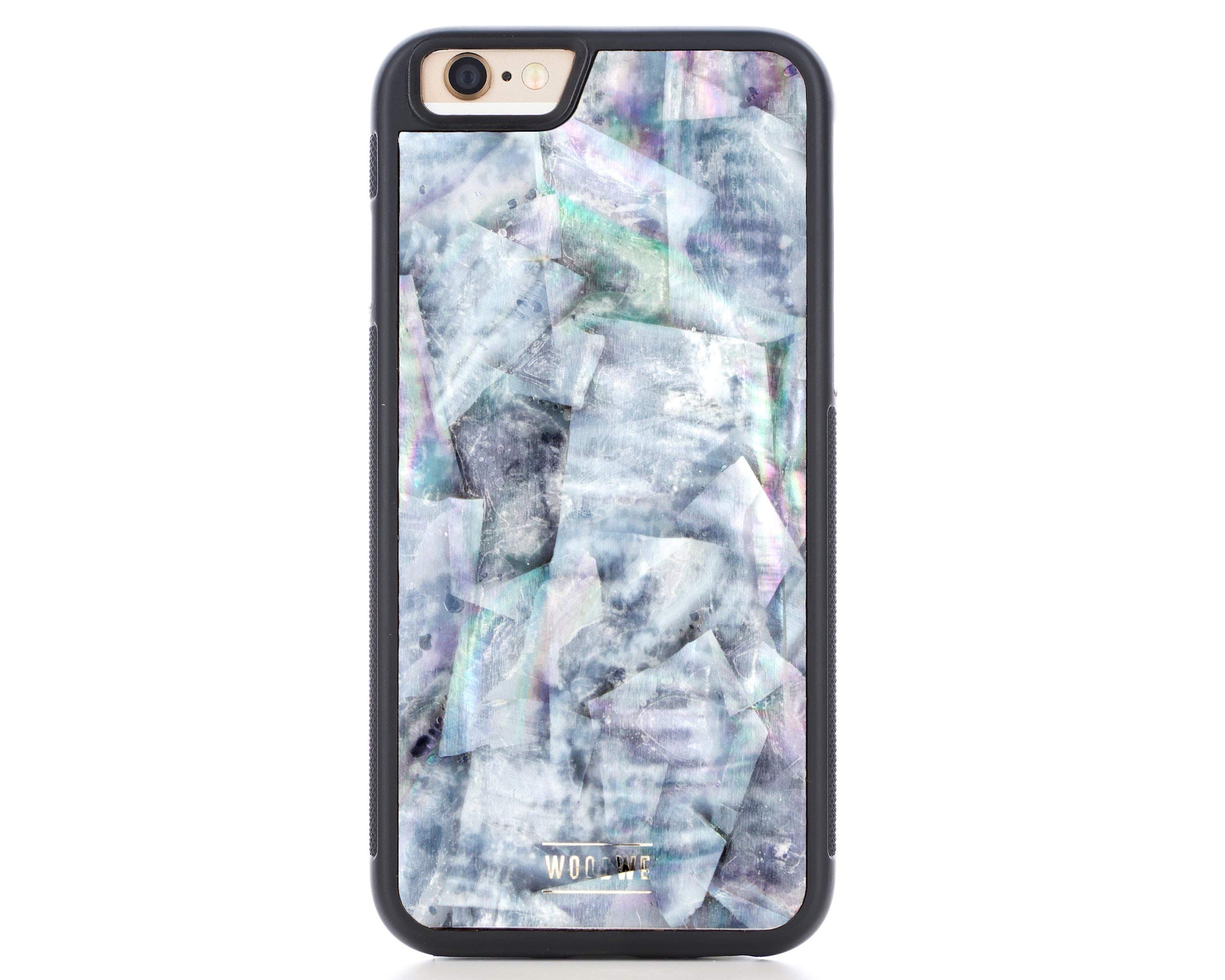 WoodWe Iphone Case made of Natural Sea Shell | For Iphone 6/ 6s plus | Slim & Handmade Cover | Heavy Duty Protection | FRESHWATER