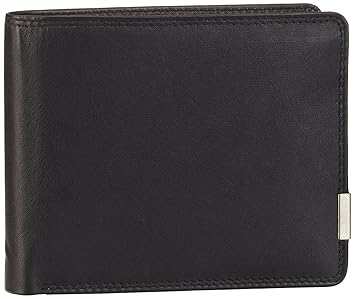 Bodenschatz Unisex-Erwachsene Kings Nappa Portemonnaies, Schwarz (Black) 13x10x3 cm