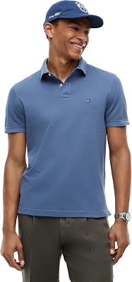 Herren Poloshirt Kurzarm 1985 Regular Fit, Blau (Aegean Sea), L