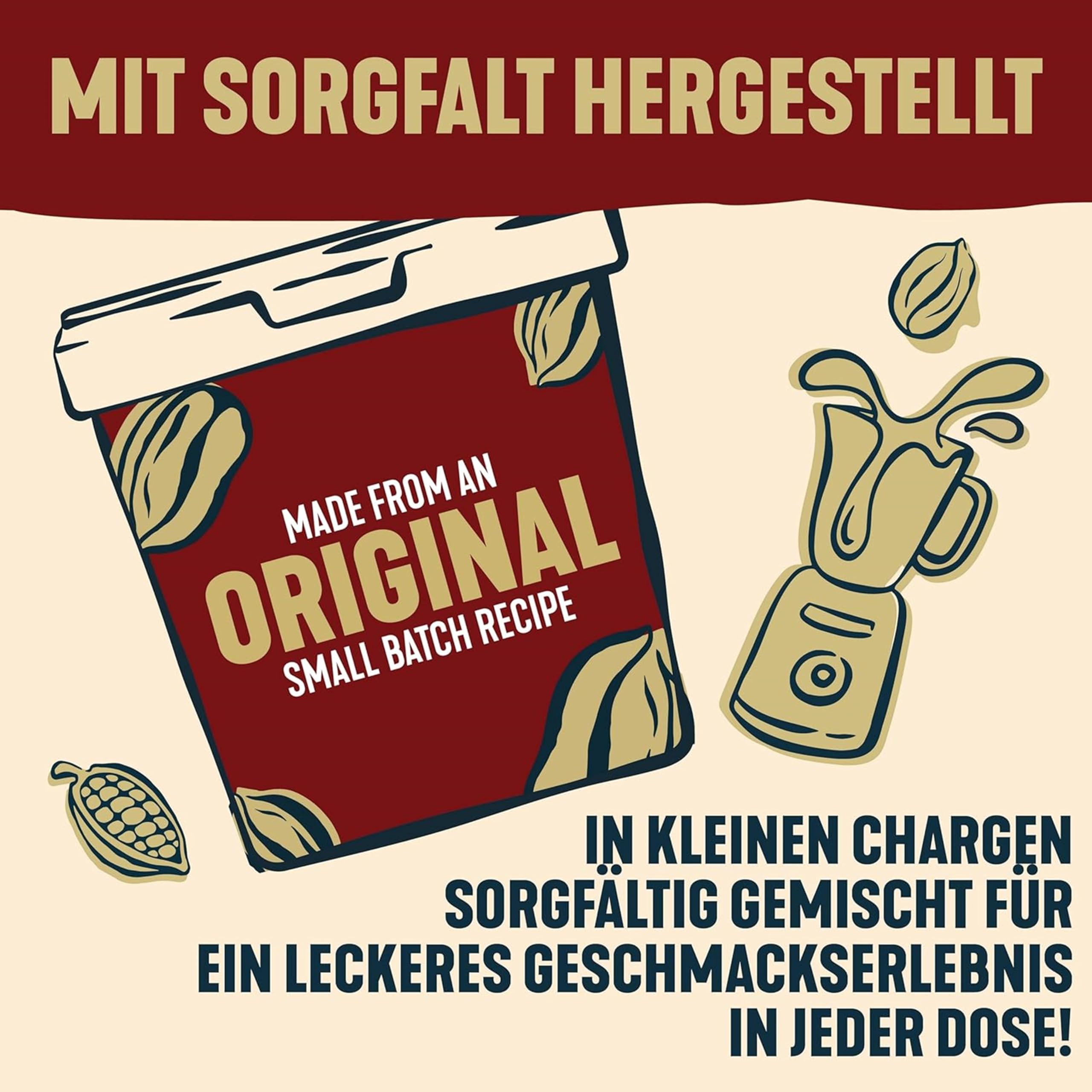 ManiLife Crunchy Erdnussbutter 900g, Deep Roast | Protein, Ohne Zuckerzusatz & Ohne Palmöl | Peanut Butter aus Single Origin Argentinischen Erdnüssen Hergestellt (Verpackung Kann Variieren) 7