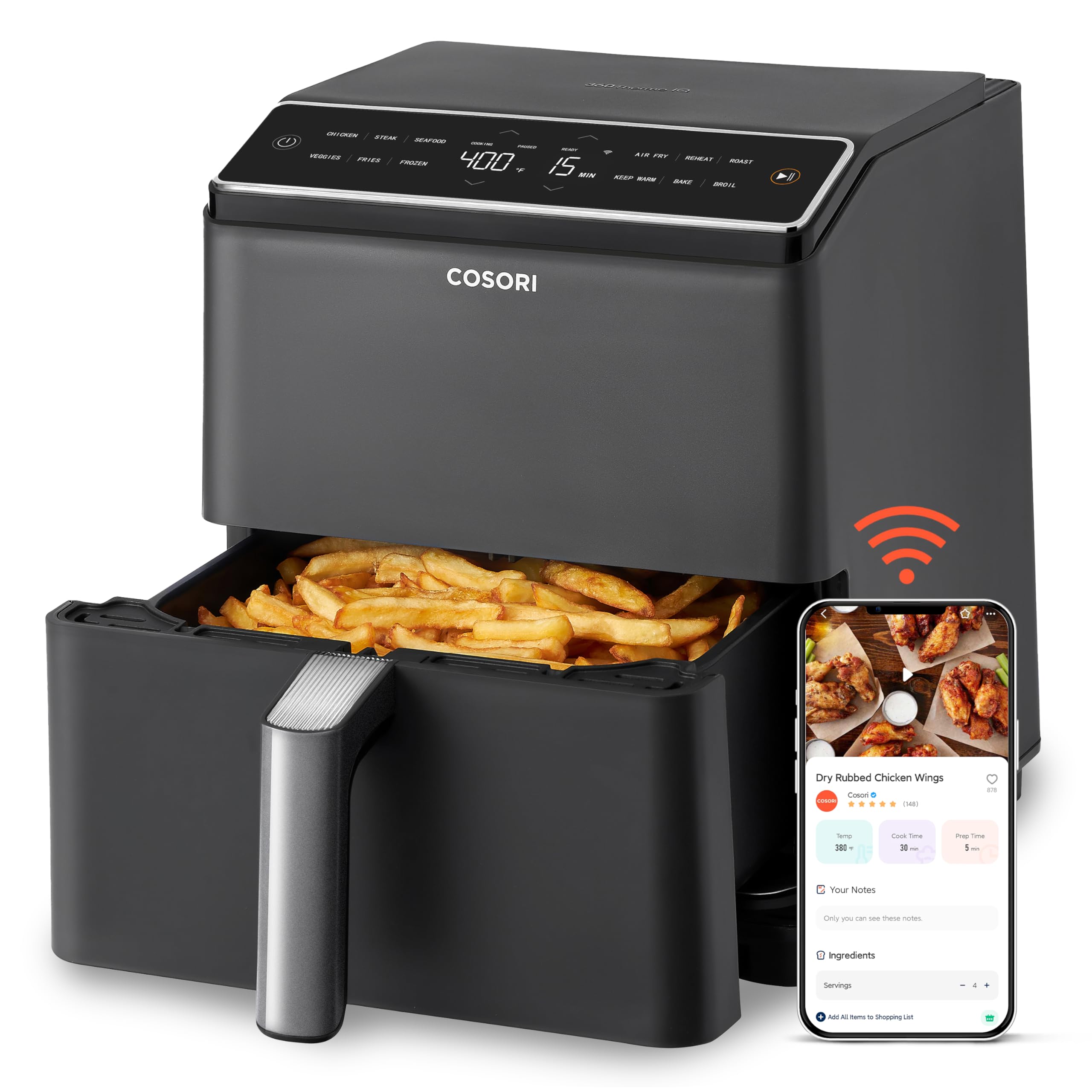 Cosori Dual Blaze Air Fryer 6....