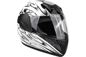 TYPHOON HELMETS Typhoon DOT Youth Kids Full Face Motorcycle Helmet with Shield ATV UTV Go Kart Street