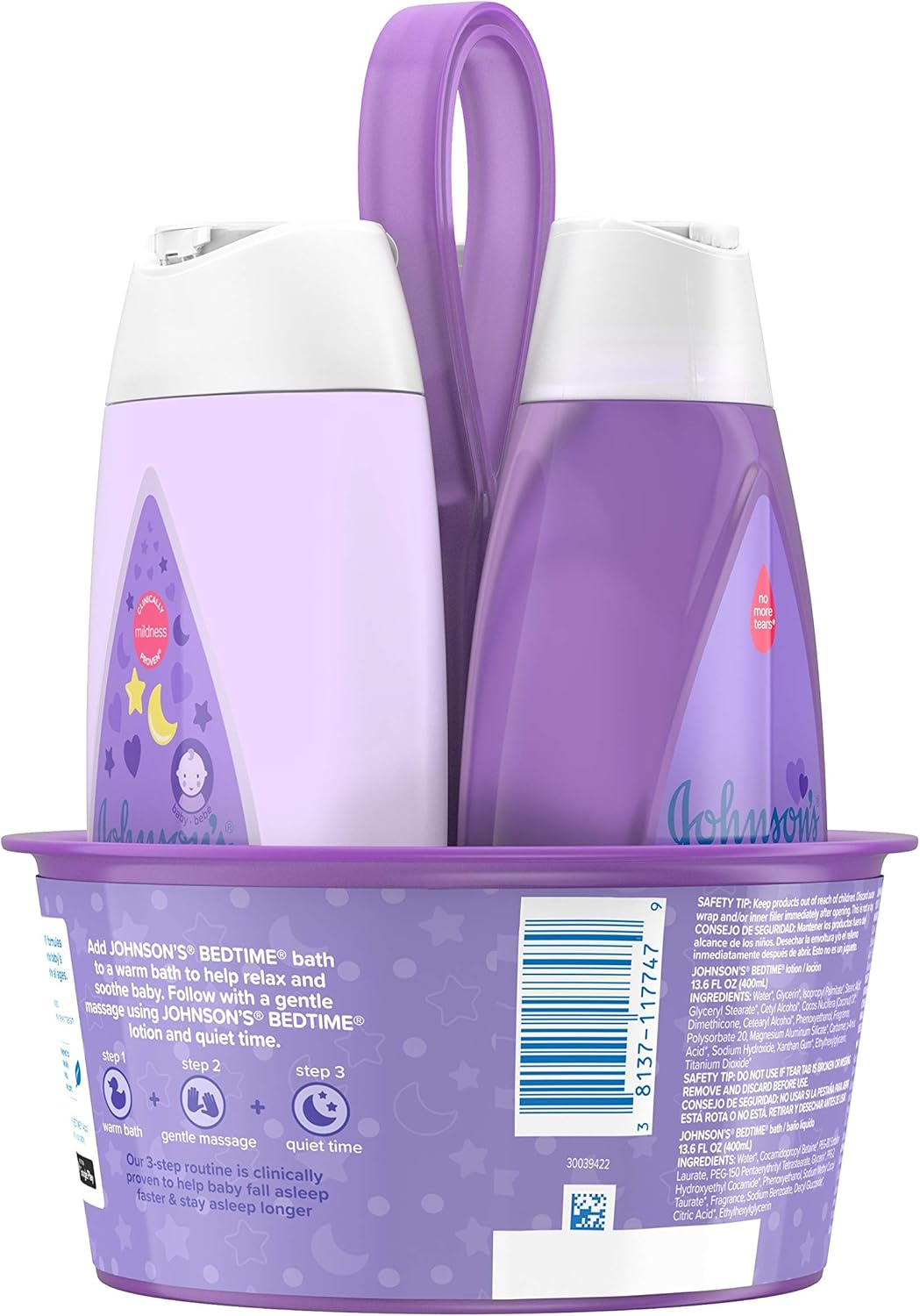 Johnson's Sleepy Time Baby Gift Set with Relaxing NaturalCalm Aromas, Bedtime Baby Essentials, Hypoallergenic & Paraben-Free, 4 Items: Health & Personal Care