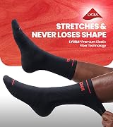RUIXUE Mens Sports Hiking Socks 5/6 Pairs Cushioned Anti Blister Crew view 5