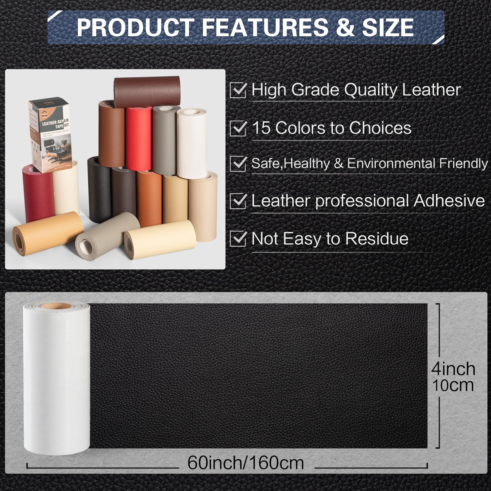 OAZ Leather Repair Kit for Furniture 4