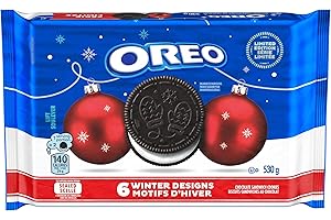 OREO Winter Chocolate Sandwich Cookies, Holiday Cookies, Limited Edition, Festive Snacks, 530g