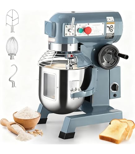 Amazon.com: Towallmark 20Qt Commercial Food Mixer with Timing