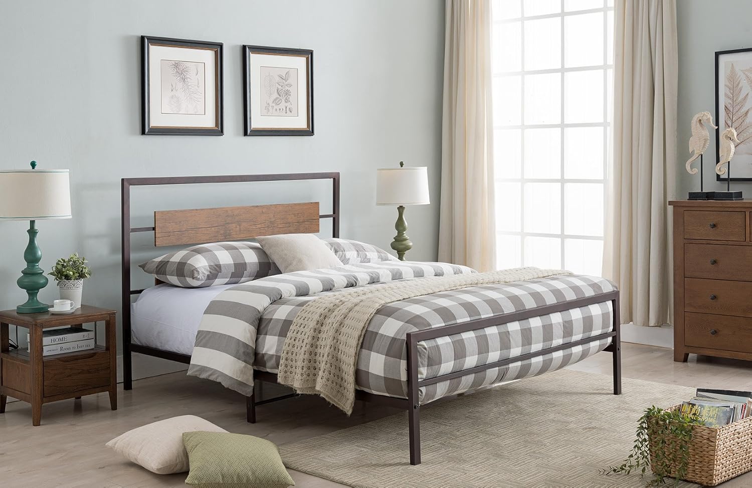 Amazon Com Kings Brand Furniture Verona Pewter Metal Gray Wood