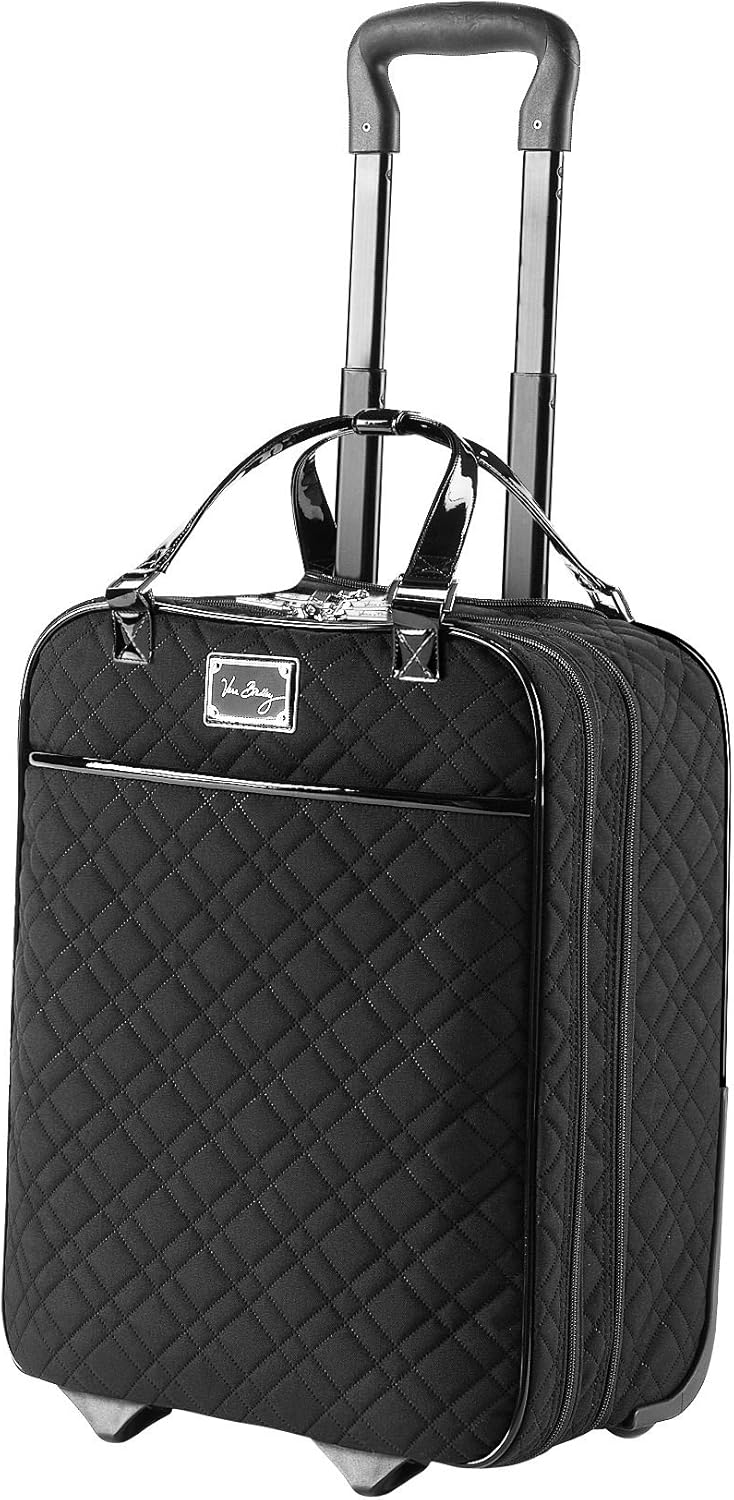 Vera Bradley 17" Roll Along Tote Luggage in Black CarryOns