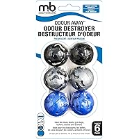 MONEYSWORTH & BEST | SHOE DEODORIZER BALLS | 6 PACK | Odour Blocker, Long-lasting, Fresh Scent | For Sneakers, Shoes, Leather