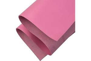 Shkira 12''X24'' Tooling Leather Square - 2.0MM Pink Sheets for Crafts - Leather Sheets for Crafts Tooling Sewing Hobby - Thick Cowhide Pieces - Fabric for Crafting