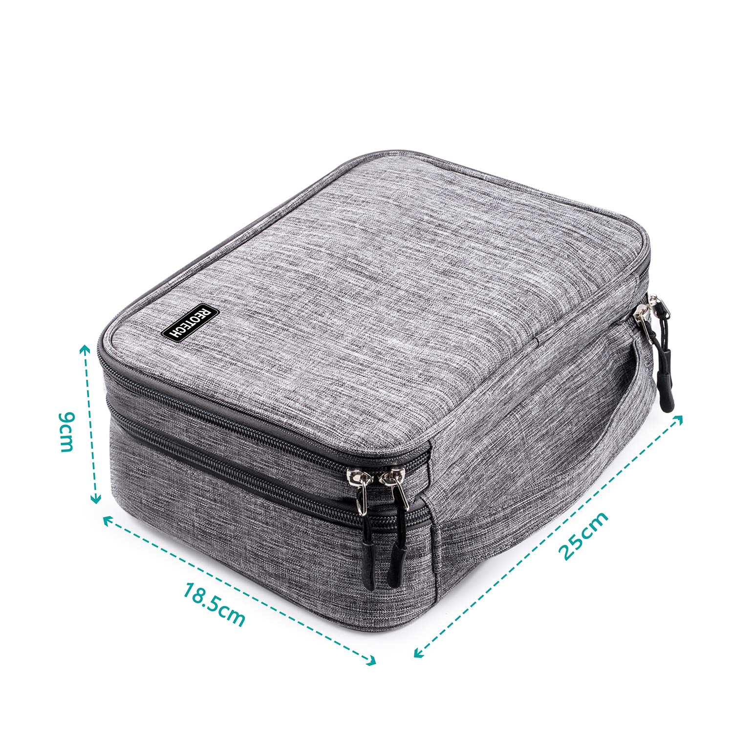 Electronics Organizer Bag,Reotech Electronic Accessory Storage Carrying bag Outdoor Travel Sleeve Mouse Pocket for Small Electronics and Accessories Shockproof
