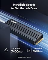 Lexar NM790 1TB SSD with Heatsink PCIe Gen4x4 NVMe 1.4 M.2 2280 view 2