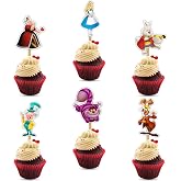 Alice in Wondrland Cupcake Topper &ndash; Whimsical Theme Party Decoration